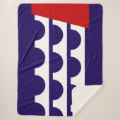 Vlag van Des Moines (Iowa City) Sherpa Deken (Voorkant)