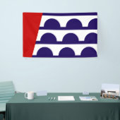Vlag van Des Moines (Iowa City) Spandoek (Beurs)