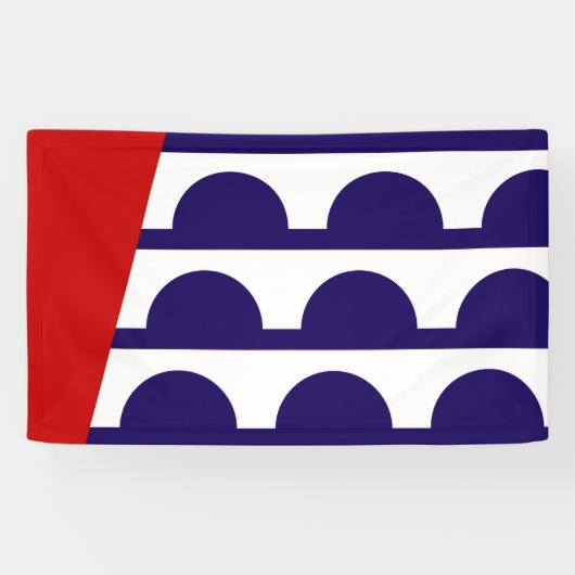 Vlag van Des Moines (Iowa City) Spandoek (Horizontaal)