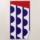 Vlag van Des Moines (Iowa City) Strandlaken (Voorkant)