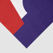 Vlag van Des Moines (Iowa City) Tissuepapier (Detail)