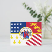Vlag van Detroit, Briefkaart Michigan (Staand voorkant)
