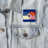 Vlag van Detroit, Button van Michigan (In situ)