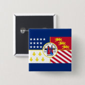 Vlag van Detroit, Button van Michigan (Voorkant /achterkant)