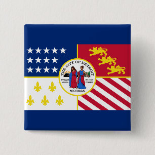 Vlag van Detroit, Button van Michigan