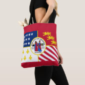 Vlag van Detroit, Canvas tas van Michigan (Dichtbij)