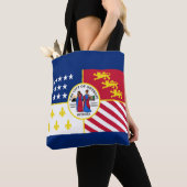 Vlag van Detroit, Canvas tas van Michigan (Dichtbij)