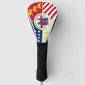 Vlag van Detroit, Michigan Golfheadcover (Voorkant)