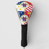Vlag van Detroit, Michigan Golfheadcover (Voorkant)