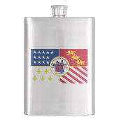 Vlag van Detroit, Michigan Hip Flask Flacon (Voorkant)