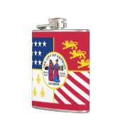 Vlag van Detroit, Michigan Hip Flask Heupfles (Links)