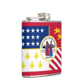 Vlag van Detroit, Michigan Hip Flask Heupfles (Rechts)