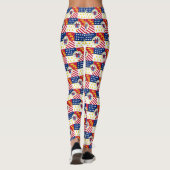 Vlag van Detroit, Michigan Leggings (Achterkant)