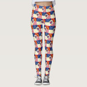 Vlag van Detroit, Michigan Leggings (Voorkant)