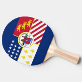Vlag van Detroit, Michigan Ping Pong Paddle Tafeltennisbatje (Zijkant)