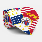 Vlag van Detroit, Stropdas Michigan (Opgerold)