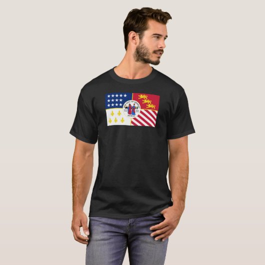 vlag van Detroit T-shirt (Voorkant volledig)