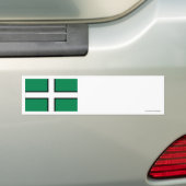 Vlag van Devon Bumpersticker (Op auto)