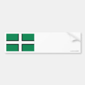 Vlag van Devon Bumpersticker (Voorkant)