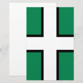 Vlag van Devon (Groot-Brittannië) Briefpapier (Voorkant / Achterkant)
