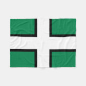 Vlag van Devon (Groot-Brittannië) Fleece Deken (Voorkant (Horizontaal))