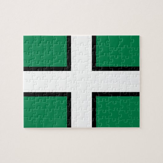 Vlag van Devon (Groot-Brittannië) Legpuzzel (Horizontaal)
