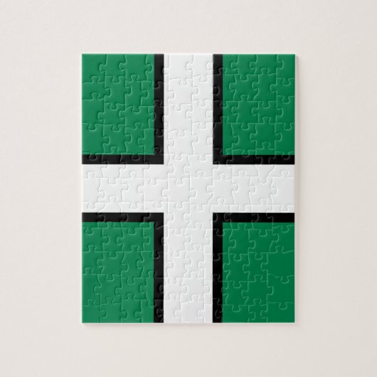 Vlag van Devon (Groot-Brittannië) Legpuzzel (Verticaal)