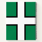 Vlag van Devon (Groot-Brittannië) Notitieboek (Achterkant)