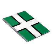 Vlag van Devon (Groot-Brittannië) Notitieboek (Rechterzijde)