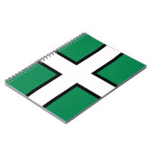 Vlag van Devon (Groot-Brittannië) Notitieboek (Linkerzijde)