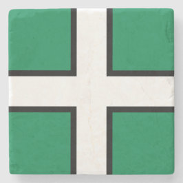 Vlag van Devon (Groot-Brittannië) Stenen Onderzetter