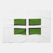 Vlag van Devon Theedoek (Horizontaal)