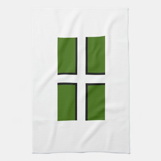 Vlag van Devon Theedoek (Verticaal)