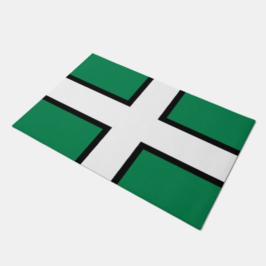 Vlag van Devon (VK) Deurmat (Schuin)