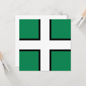 Vlag van Devon (VK) Kaart (Voorkant / Achterkant in situ)