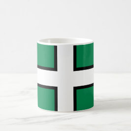 Vlag van Devon (VK) Koffiemok