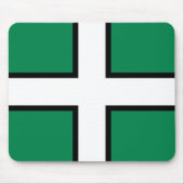 Vlag van Devon (VK) Muismat (Voorkant)