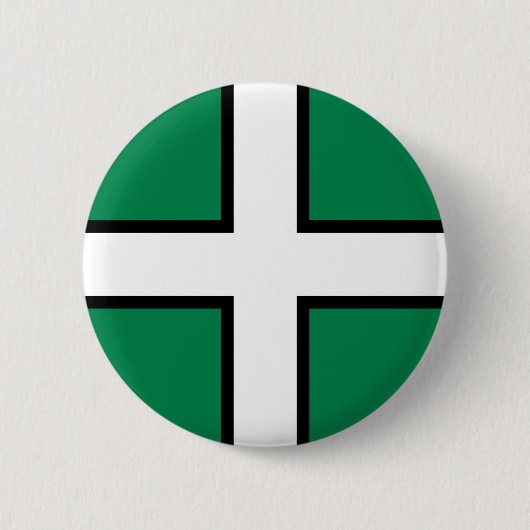 Vlag van Devon (VK) Ronde Button 5,7 Cm (Voorkant)