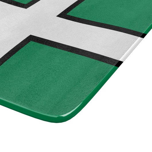 Vlag van Devon (VK) Snijplank (Hoek)