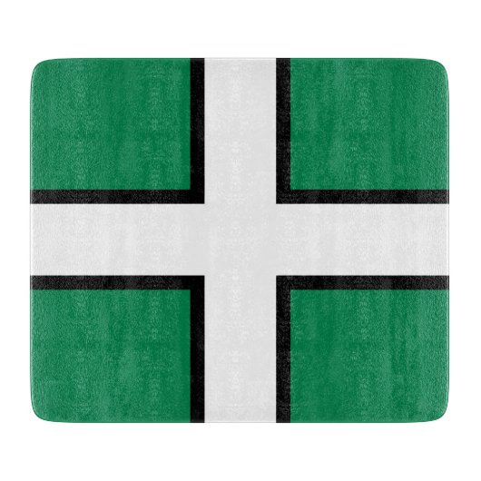 Vlag van Devon (VK) Snijplank (Voorkant)