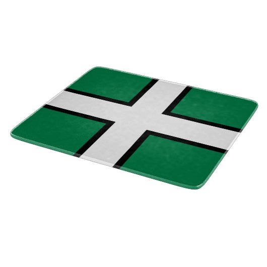 Vlag van Devon (VK) Snijplank (Hoek)