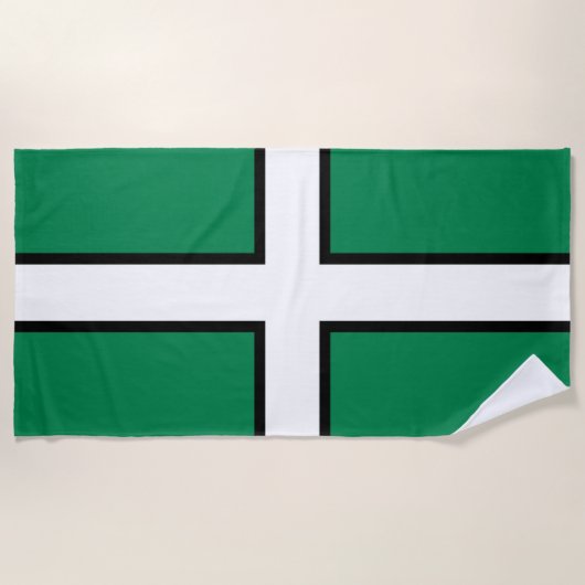 Vlag van Devon (VK) Strandlaken (Voorkant)