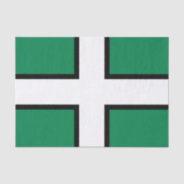 Vlag van Devon (VK) Tissuepapier