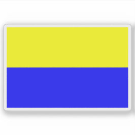 Vlag van Diekirch, Luxemburg Sticker