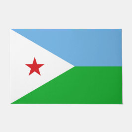 Vlag van Djibouti (Afrikaanse natie) Deurmat