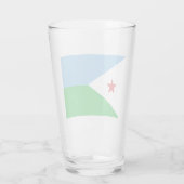 Vlag van Djibouti (Afrikaanse natie) Glas (Achterkant)