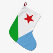 Vlag van Djibouti (Afrikaanse natie) Grote Kerstsok (Voorkant (Hangend))