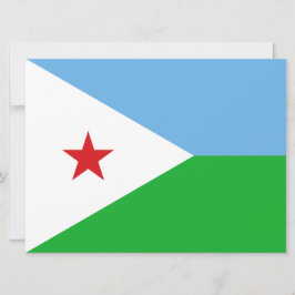 Vlag van Djibouti (Afrikaanse natie) Kaart