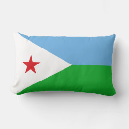 Vlag van Djibouti (Afrikaanse natie) Kussen
