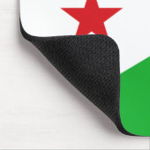 Vlag van Djibouti (Afrikaanse natie) Muismat (Hoek)